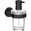 Inda Dispenser sapone a parete Gealuna nero / trasparente 250 ml
