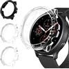 iVoler 3 Pezzi Cover per Samsung Galaxy Watch Active 2 40mm, Custodia Antiurto HD Clear, Ultra Sottile Anti-Graffio Rigida PC Bumper Protettiva Case, 2 Trasparente + 1 Nero