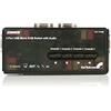 Startech.Com Kit Switch Kvm USB con Audio e Cavi 4 Porte, Colore Nero
