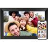 Humblestead Cornice digitale da 15,6 pollici, 32 GB, WiFi, cornice elettronica da 1280 x 800 HD, IPS touchscreen, rotazione automatica, condividere foto e video, regali per genitori/amici