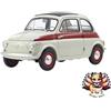 Kyosho (Kyosho) NUOVA Kyosho Kyosho Originale Scala 1/18 Fiat Nuova 500 Sport Grigio Chiaro/L...