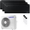 Samsung Condizionatore Samsung Windfree Black trial split 7000+12000+12000 BTU inverter A++ wifi unità esterna 6.8 kW AJ068TXJ3KG/EU/AR70F07C1ABNEU_1/AR70F12C