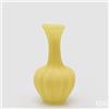 EDG Enzo De Gasperi Vaso Flow Sinuoso H 31 Cm D 17 Cm Waterproof Vetro Satinato Giallo
