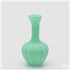 EDG Enzo De Gasperi Vaso Flow Sinuoso H 31 Cm D 17 Cm Waterproof Vetro Satinato Verde