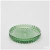EDG Enzo De Gasperi Piatto Decorativo Micro Quadretti Rotondo H 2,5 Cm D 16 Cm Vetro Verde