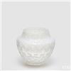 EDG Enzo De Gasperi Vaso Honeycomb Nido D'ape H 17 Cm D 20 Cm Vetro Waterproof Bianco