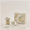 EDG Enzo De Gasperi Tazza con Filtro Porcellana H 17 Cm D 20 Cm 320 Ml Confezione Regalo Giallo