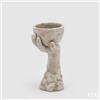 EDG Enzo De Gasperi Vaso Cemento Graal H 30,5 Cm Cemento Waterproof Grigio