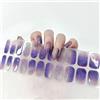 Ceboic Smalto Adesivo per Unghie, 22PCS Strisce per Smalto Gel per Unghie Semi Indurito Decalcomanie Autoadesive, Full Wraps Gel Nail Stickers con Lima e Stick (Gradiente Glitter Viola)