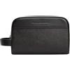Tommy Hilfiger Uomo Beauty Case Flag Monogram con Manico, Nero (Black), Taglia Unica