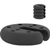 Outsunny Base per Gazebo Tenda 4pz Riempito con Cemento Peso 8.8kg Φ20 × 4.5cm|Aosom