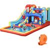 Outsunny Castello Gonfiabile per Bambini 3-8 Anni con Trampolino, Scivolo e Piscina, 435x245x200cm|Aosom
