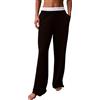 Calvin Klein Donna Pantaloni Pigiama Logo Jersey con Fascia con Logo, Nero (Black), M