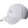 Calvin Klein Uomo Cappellino Monologo con Patch del Logo, Bianco (Bright White), Taglia Unica