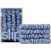 Slip Pure Silk Skinny Scrunchies - Cornflower Elastico per capelli 4 pz.
