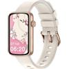 SHANG WING Smartwatch Donna Piccolo Elegante Orologio Fitness Display AMOLED Contapassi Cardiofrequenzimetro SpO2 Ciclo Mestruale Sonno Notifiche Impermeabile 5ATM Idee Regalo Donna per Android iOS
