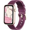 SHANG WING Smartwatch Donna Piccolo Elegante, Orologio Smart Watch 30 Giorni di Standby Monitoraggio Salute, Multisport Notifiche Messaggi, Resistente all'acqua 5ATM, Compatibile iOS Android Viola