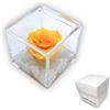 Premium-rose.com OneFlower by PREMIUM ROSE - Cubo Rosa Stabilizzata Gialla 5 cm con Marmo di Carrara - Rosa Eterna Stabilizzata Made in Italy - Idea per Amici, Colleghi e Bomboniere - Giallo A 1053