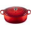 Le Creuset Cocotte ovale Evolution in ghisa vetrificata, diameter 35 cm, Ciliegia, 21178350602430