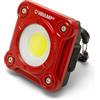 Velamp Fargo Lampada da Lavoro Ricaricabile - 10 W COB LED 1000 lm - Batteria Li‑Po 2000 mAh, IP44, Gancio + Magnete + Supporto Orientabile - 3 Modalità (Potente/Normale/Flash Emergenza)