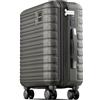 Travely Valigia bagaglio a mano 55x35x25cm - adatta per Ryanair, Lufthansa, Eurowings e co. I Trolley da cabina 36L con rotelle morbide e pratico lucchetto TSA, valigia da cabina