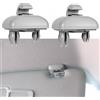Cutiolly Ganci per Parasole Auto,2pcs Clip per Parasole Auto,Supporti per Parasole Auto,Clip per Visiera Parasole Interni Auto Accessorio Interna Anteriore in Plastica per Auto A1 A3 A4 A5 Q3 Q5 (Grigio)