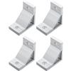 QUARKZMAN 4pz 90 Gradi Angolo Alluminio Profilo Angolo Staffe, Angolo Trave Giunto Connettori per 4040 Serie (Argento Tono)