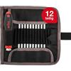 Wiha Juego de destornilladores con varillas intercambiables SYSTEM 4 269 T11 SYSTEM 4 SET 11-tlg; SF-telescopic, Rolltasche