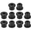 QUARKZMAN 18 Pezzi Occhielli in Gomma 10mm Foro di Perforazione, Passacavi Guarnizione 6mm ID Gommini Passacavo Scrivania Nero Siliconica per Tappo Organizzare Filo Cablaggio Casa Auto