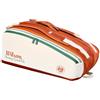Wilson Borsa per racchette Wilson Roland Garros 2026 Super Tour 9Pk Racket Bag Cream/Clay