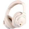 1Mii Y8+ Cuffie Bluetooth 6.0 Over-Ear con Cancellazione Rumore Attiva Ibrida, 100 Ore di Autonomia, Wireless Hi-Res Audio e bassi potenti, EQ Personalizzabile con App, Comfortevoli, Grandi, Beige