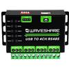 Waveshare Industrial USB TO 4Ch RS485 Converter, Multi Protection Circuits, Multi Systems Support, Aluminium Alloy Case, Wall-Mount and Rail-Mount Support