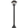 V-TAC VT-845 Portalampada da giardino lanterna in alluminio nero fissaggio a terra 95CM IP44 1xE27 - SKU 8687