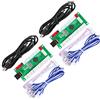 Fosiya Codificatore Arcade USB con Ritardo Zero da PC a Joystick per progetti Windows e Linux, MAME e Raspberry Pi Retropie (2 Player 5Pin Joystick + Happ Style Buttons)