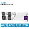 Hilook KITB141H-C/4-POE. Kit IP Nvr 4 canali POE,4 bullet da 4mpx, HD1TB