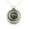 A Bijoux Pietre E Minerali. Collana Smeraldo Grezzo. Modello Clessidra Sferica.
