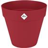 Elho Loft Urban Round 20 - Vasi per Piante da Esterno - Ø 19.3 x H 17.5 cm - Rosso/Rosso Teatro