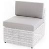 VERDELOOK Poltrona appartenente al Set Diletta in Metallo Verniciato ricoperto di polyrattan, 62x72x64 cm