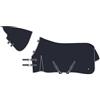 Imperial Riding IRHBasic - Coperta invernale per esterni, 400 g, impermeabile, in poliestere 600D, cinghie incrociate, coda e corde per gambe, blu navy, 125