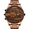 Diesel Mr. Daddy Slim Uomo 54MM Marrone Acciaio Inossidabile Orologio DZ7493