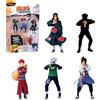Bizak Naruto - Confezione da 5 figure in blister da 7 cm, con 1 statuetta nascosta esclusiva, +6 anni, (64111240-1)