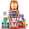 Marvel Hasbro Marvel Iron Man e i Suoi Fantastici Amici, playset elettronico Iron Quarters per Bambini e Bambine