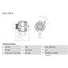 BOSCH Alternatore ALFA ROMEO FIAT LANCIA 1,9 2,4 46748353 46809068 60815944