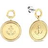 Tommy Hilfiger Jewelry Orecchini Pendenti da Donna in Acciaio Inossidabile con placcatura ionica Oro Giallo - 2781032