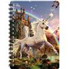 3D LiveLife Jotter di Unicorn Evening Star Deluxebase. A6 ha graduato il blocco note a spirale secondo la misura lenticolare.