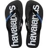 Havaianas - Top Logomania 2, Infradito Unisex da Adulto con Logo Maxi a Contrasto, Comode e Resistenti, Suola Antiscivolo