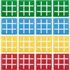 WANGCL 16 pezzi di gioco del tris, gioco colorato della città del tris, borsa per feste di compleanno per bambini, giocattolo educativo, adatto per compleanno, festa dei bambini, casa, scuola, festa