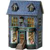 CUTEROOM Casa in Miniatura, Set di Case delle Bambole in Legno Fai-da-Te, Set di Mini Case da Costruzione con Mobili e Luce a LED, Regalo di Compleanno per Donne (Magic Store)