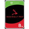 Seagate IronWolf Pro 8TB, Enterprise interna HDD NAS, per RAID NAS, CMR, 3,5-inch, SATA, 6Gb/s, 7200 RPM, 256 MB cache, FFP, Data Rescue Service (ST8000NTZ01)