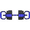 SPORTNOW Set Pesi da Palestra 6 in 1 in Plastica e Sabbia Utilizzabile come Kettlebell Manubri Bilanciere Supporto Blu | Aosom Italy